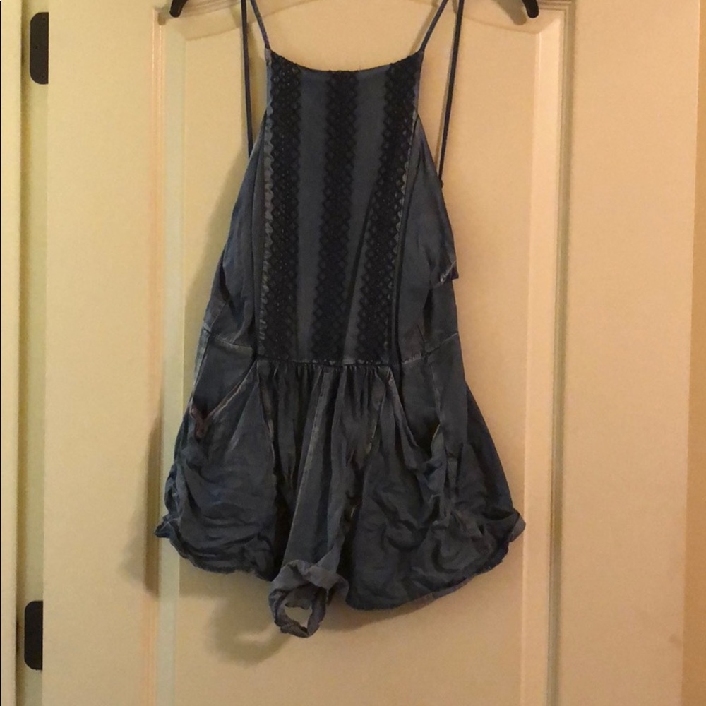 Denim Romper